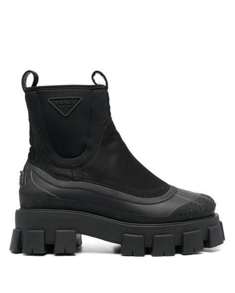 prada buckled strap ankle boots mens|prada monolith gabardine boots.